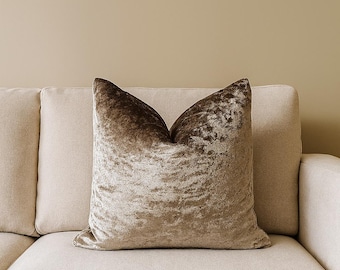 Zinn Farbe Crushed Samt Dekorative Kissenbezug