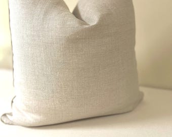 Beige Leinen Dekorative Kissenbezug
