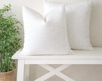 Weißer dekorativer Kissenbezug