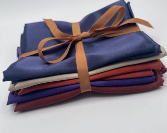 Satin Fabric Remnants – 17x20 Squares | Assorted Satin Scrap Bundle for Sewing, Quilting & Crafts