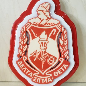 Delta Sigma Theta- 3 Layered Shield 10 inch