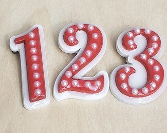 Delta Sigma Theta - cijferspelden met parels