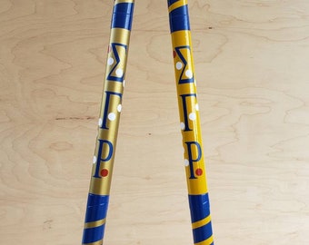 Sigma Gamma Rho Cane - Letters, Rubies and Pearls / Wrapped Cane