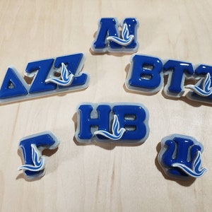 Zeta Phi Beta Chapter Letters and Dove Pin