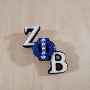 Zeta Phi Beta- Phi Pearled Letters Lapel Pin