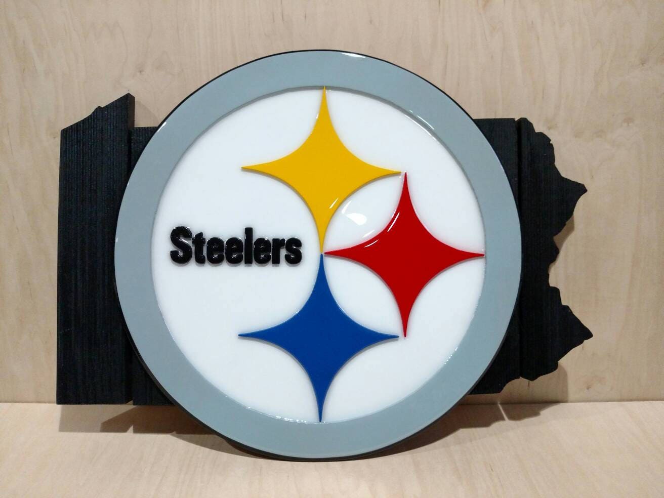 Pittsburgh SteelersPennsylvania Wooden Wall Plaque Etsy