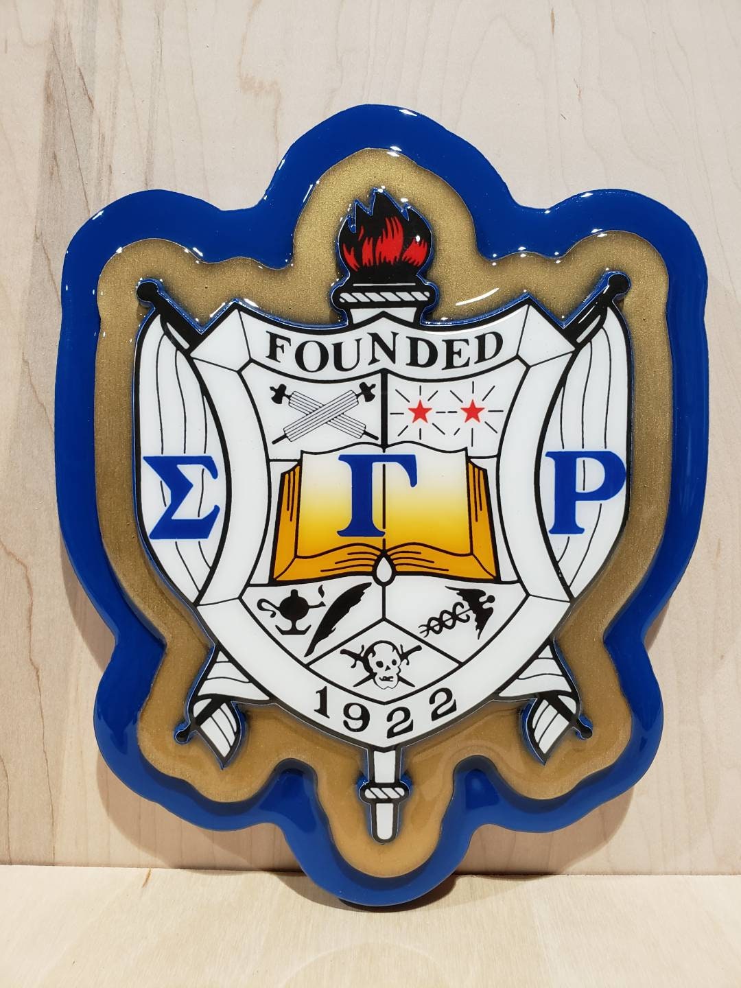 Sigma Gamma Rho 10 Inch 3-layered Shield - Etsy UK
