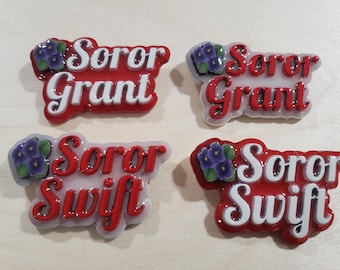 Delta Soror Name Badge | Lapel Pin | Brooch