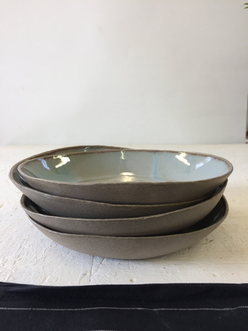 Blue & Grey Ceramic Plate Set of 2 image 9