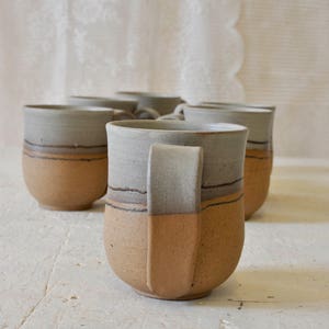 Mug en céramique, unique en son genre, mug en poterie fait main, mug à café en céramique, mug rustique, cadeau pour les amateurs de café, tasse à thé, mugs image 8