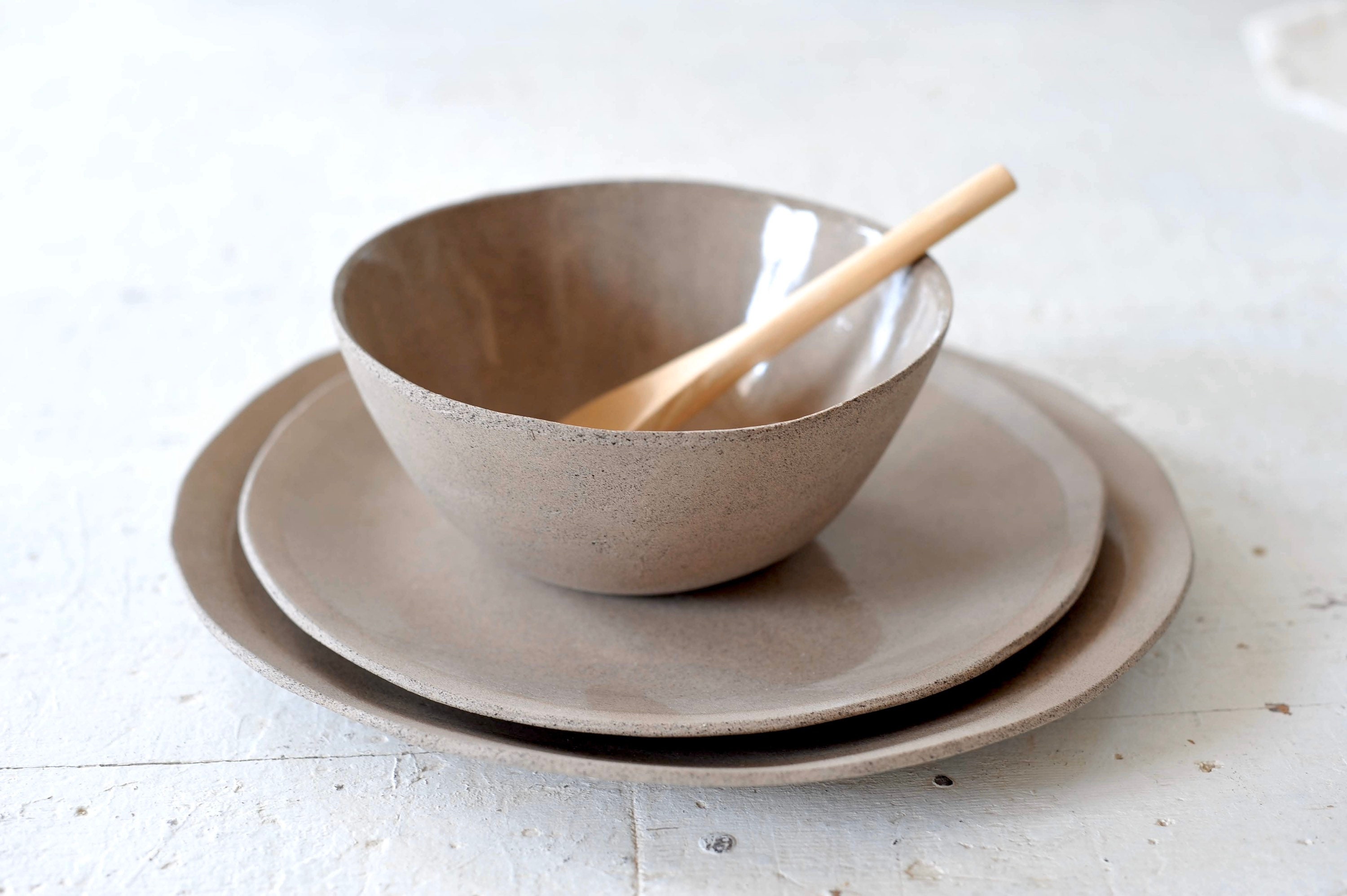 Ensemble de Dîner en Céramique Trois Pièces Pour 2