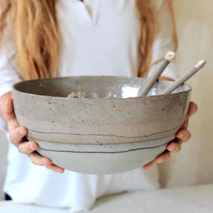 Deep ceramic bowl Popon and gloss