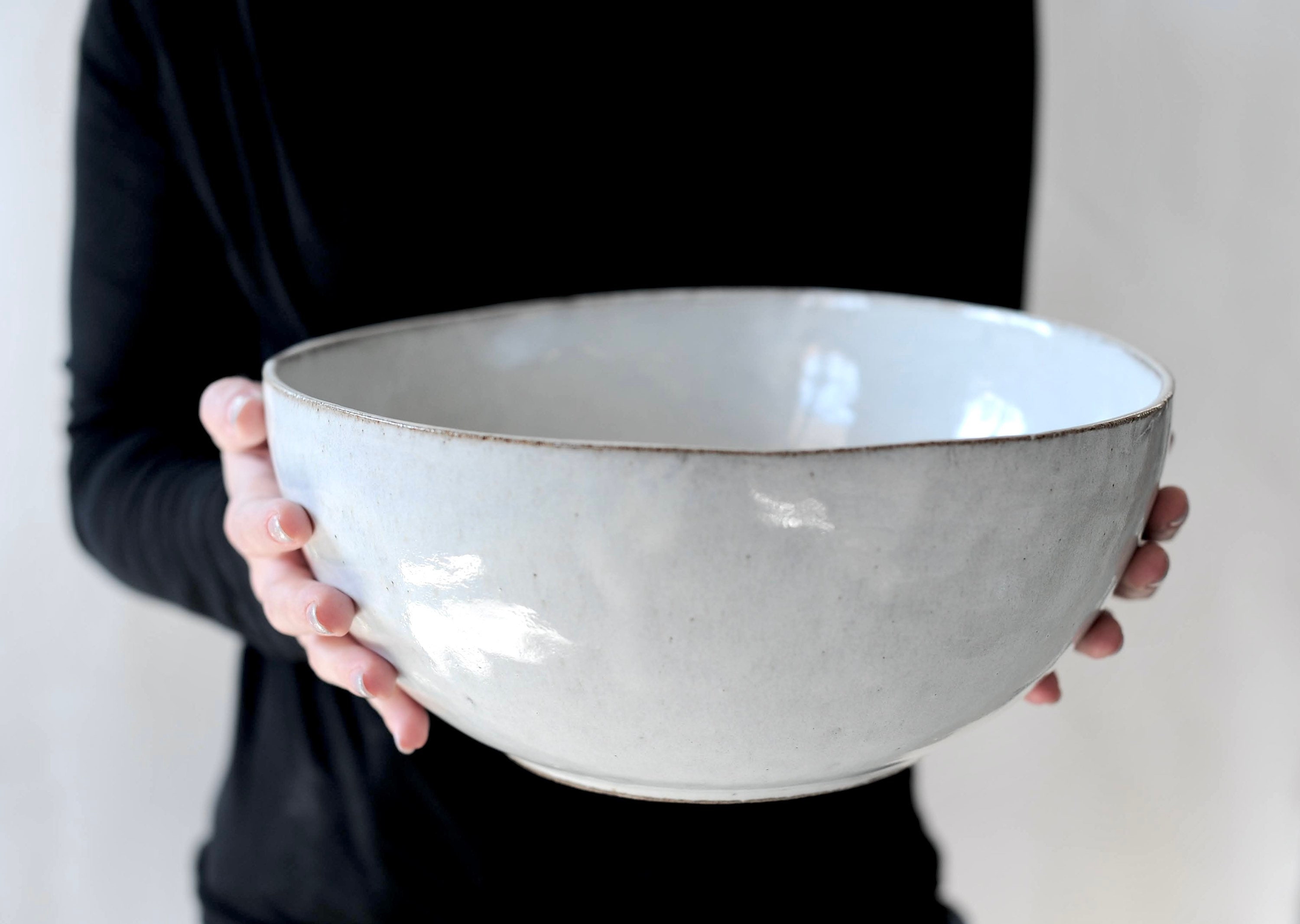 Large White Ceramic Bowl Large White Ceramic Bowl