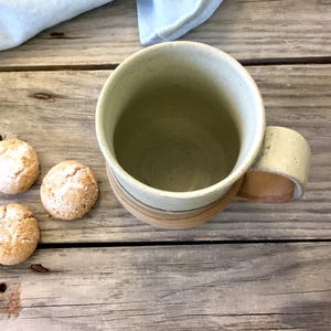 Mug en céramique, unique en son genre, mug en poterie fait main, mug à café en céramique, mug rustique, cadeau pour les amateurs de café, tasse à thé, mugs image 7