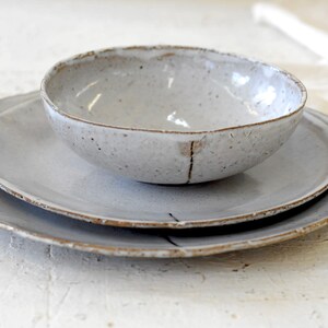 Three Piece rustic Ceramic plates set image 9