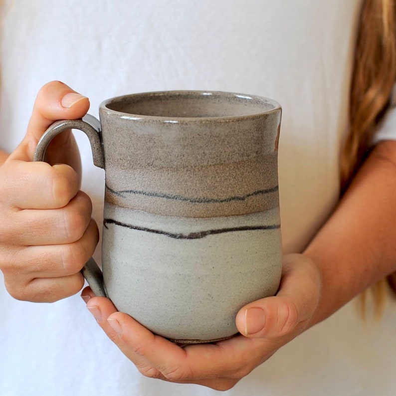 S, M, L, XL, XXL ceramic mug Popon and gloss image 8