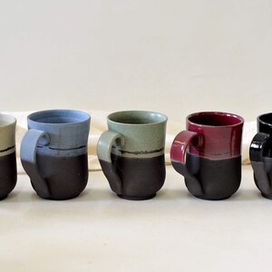 Mug en céramique, unique en son genre, mug en poterie fait main, mug à café en céramique, mug rustique, cadeau pour les amateurs de café, tasse à thé, mugs image 2