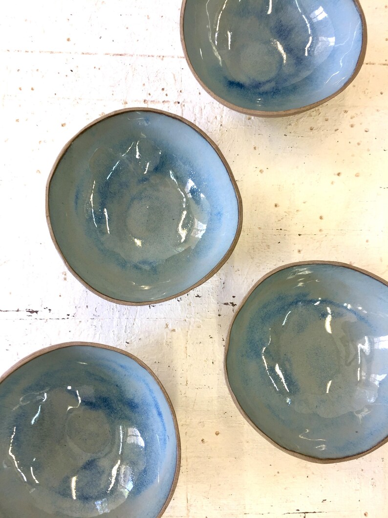 Ceramic bowl, Soup bowl, Mixing bowl, blue ceramic bowl, Serving bowl, Cereal bowl, Pottery bowl, serving dish, blue dish, ramen bowl image 5