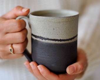 Ceramic Mug on black clay