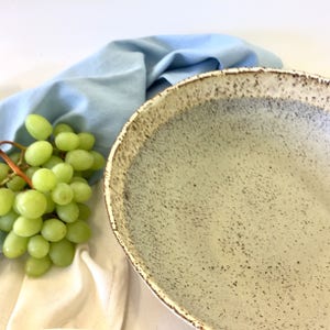 Ceramic bowl, light green bowl, Pottery bowl, Salad bowl, fruit bowl, Serving bowl, Serving bowl, Large bowl, Modern bowl, open bowl image 4
