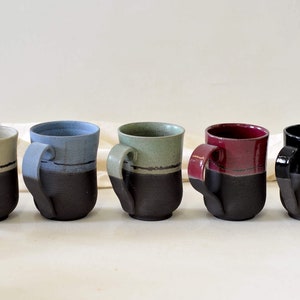 Xxl, Xl, l, M, S size rustic ceramic mug image 5