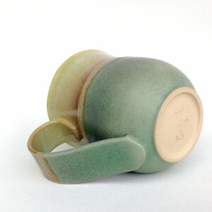 Green pottery mug image 4