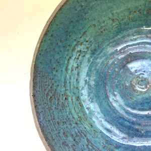 Modern ceramic bowl, Ceramic bowl, Turquoise bowl, Gray brown ceramic, Salad bowl, Large bowl, Fruit bowl, Serving bowl, Pottery bowl, Gray image 8