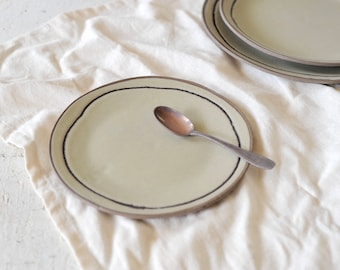 Ceramic plates, dessert plates