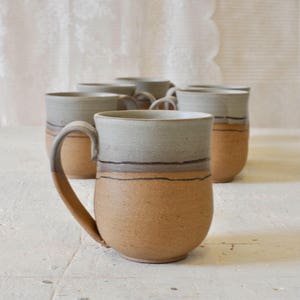 Mug en céramique, unique en son genre, mug en poterie fait main, mug à café en céramique, mug rustique, cadeau pour les amateurs de café, tasse à thé, mugs image 3
