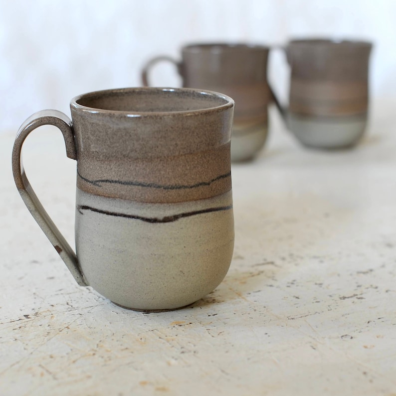 S, M, L, XL, XXL ceramic mug Popon and gloss image 5