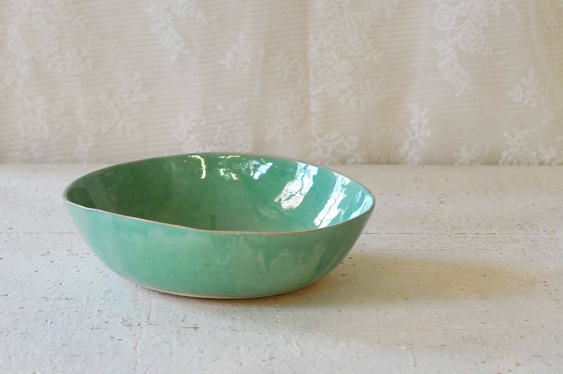 Saladier en Céramique Verte