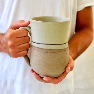 Xxl, Xl, l, M, S size rustic ceramic mug image 3