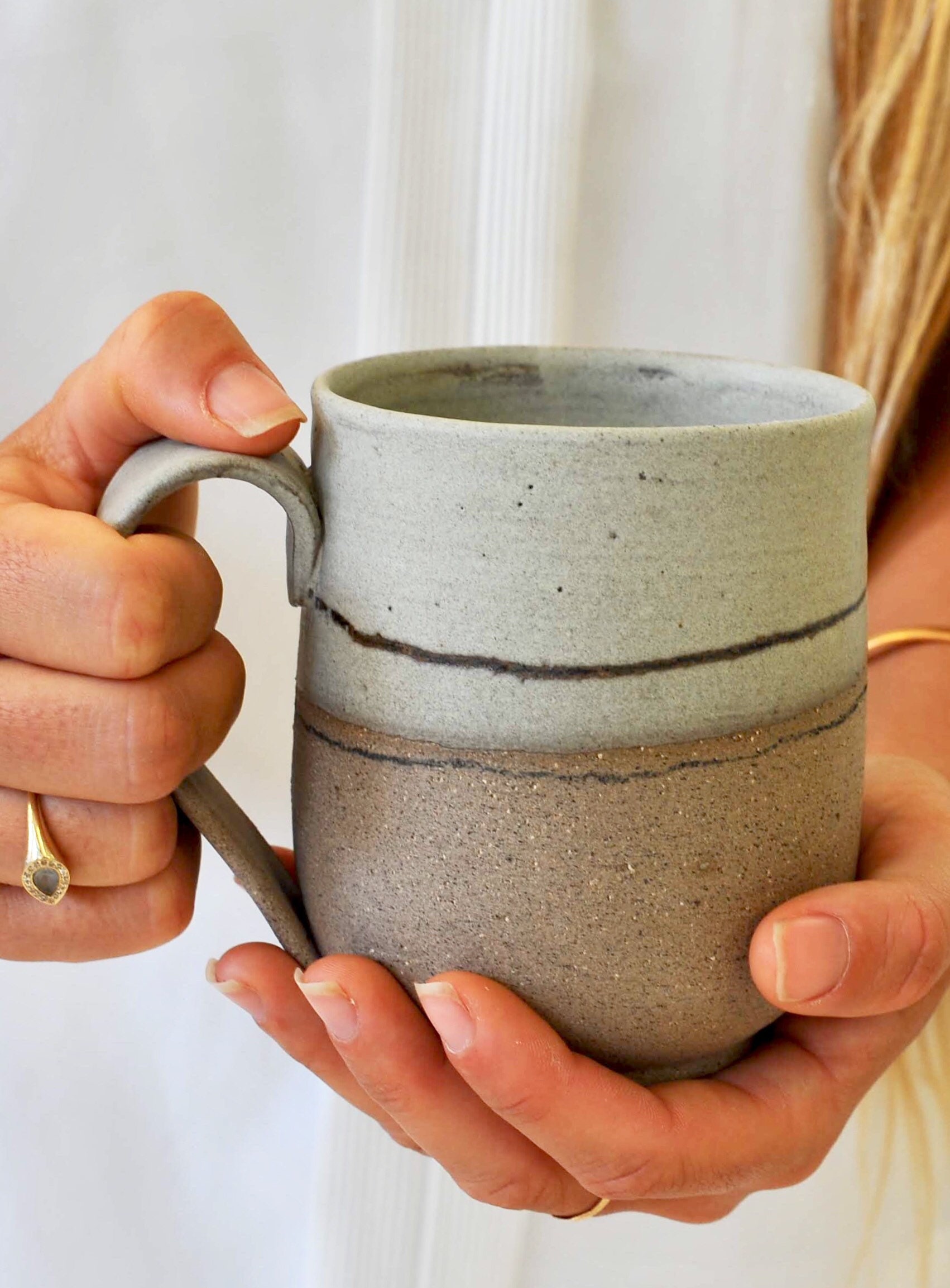 Mug en Céramique, Mug Unique Son Genre, Poterie Fait à La Main, Café Rustique, Cadeau Pour Les Amate