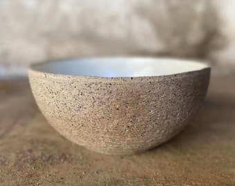 Modern ceramic bowl, Ceramic bowl, Gray bowl, Gray white ceramic, Salad bowl, Large bowl, Fruit bowl, Serving bowl, Pottery bowl, Gray dish
