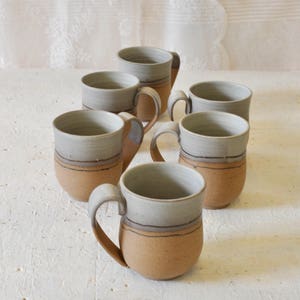 Mug en céramique, unique en son genre, mug en poterie fait main, mug à café en céramique, mug rustique, cadeau pour les amateurs de café, tasse à thé, mugs image 5