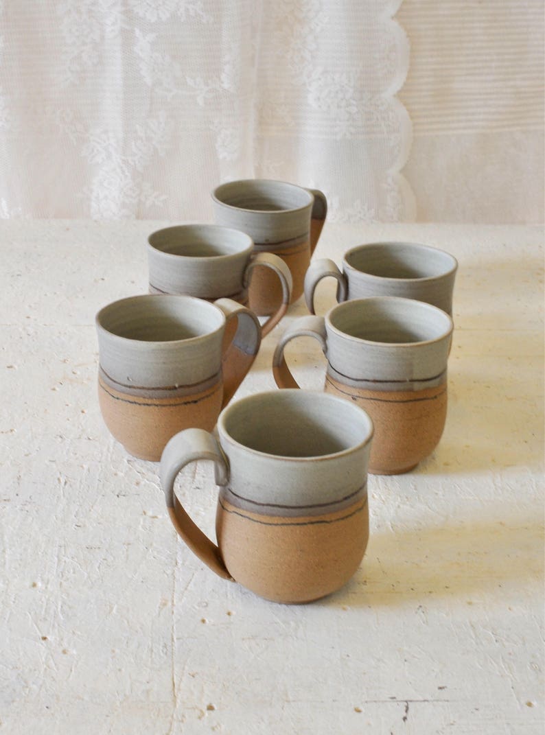 Mug en céramique, unique en son genre, mug en poterie fait main, mug à café en céramique, mug rustique, cadeau pour les amateurs de café, tasse à thé, mugs image 5