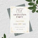 Editable Graduation Party Invitation, Convocation Invitation Template ...