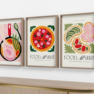 Food Art Print Wall Art, Asian Food Wall Art, Eclectic Wall Art, Food Art Print, Kitchen Wall Art, Downloadable Art, Digital Download