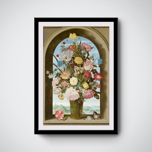 Elegant 3D Flower Wall Art - Printable Poster for Living Rooms and Guest Rooms, Flower Wall Hanging, Digital Downloads