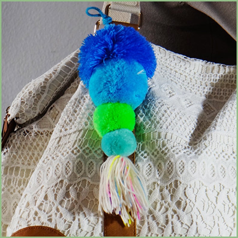 Pompoms Birthday Gift FREE SHIPPING! School accessory Pompoms Tassel Bag accessory Christmas Gift Stocking Stuffers