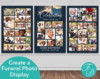 Funeral Photo Displays