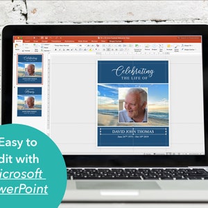 Funeral Bundle Funeral Program Template, Funeral Welcome Sign, Funeral Thank You & Invite, Funeral Slideshow included 0036 image 5