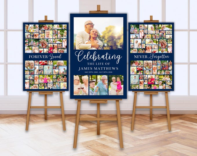 Funeral Photo Displays