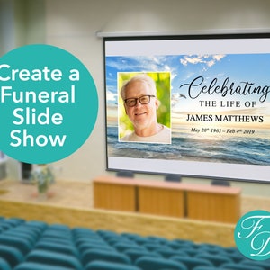 Funeral Bundle Funeral Program Template, Funeral Welcome Sign, Funeral Thank You & Invite, Funeral Slideshow included 0036 image 6