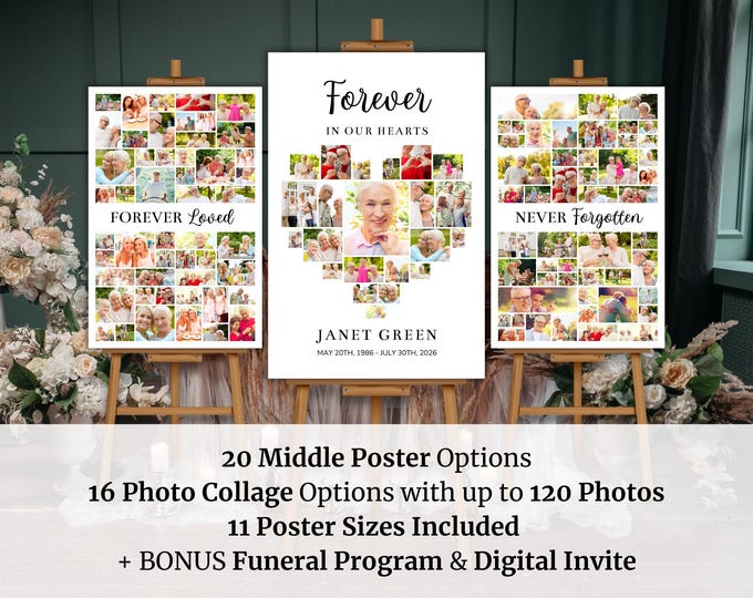 Funeral Photo Displays