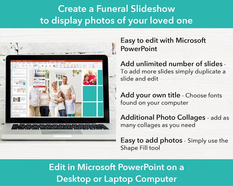 Sky Funeral Slideshow Template | Funeral Template | Celebration of Life Decor | PowerPoint presentation | Obituary Template | 0001 image 10
