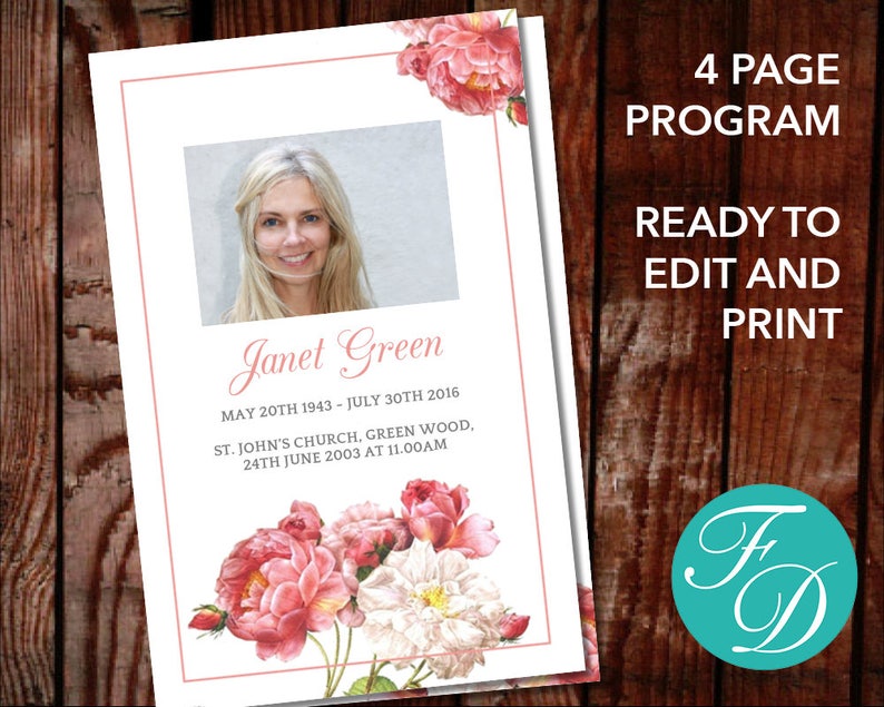 free funeral program templates for mac free funeral program templates for mac