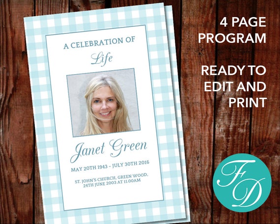 celebration of life printable