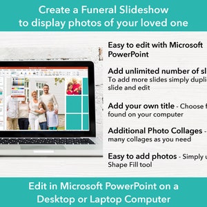 Ocean Funeral Slideshow Template | Funeral Template | Celebration of Life Decor | PowerPoint presentation | Obituary Template | 0005 image 10