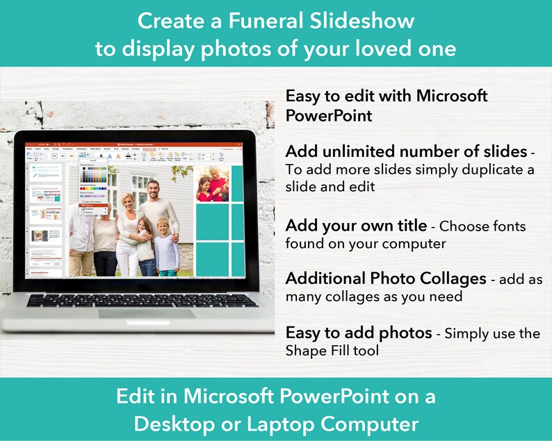 Ocean Funeral Slideshow Template | Funeral Template | Celebration of Life Decor | PowerPoint presentation | Obituary Template | 0005 image 10